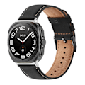 Pikkukuva 1 / 3: Musta nahkaranneke Samsung Watch 7 Ultra -kellolle (47 mm) - Uusi 2024