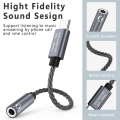 Pikkukuva 3 / 8: INF 32 bit / 384 kHz USB-C - 3,5 mm äänisovitinkaapeli DAC-sovitin Harmaa