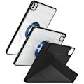 Pikkukuva 3 / 4: Y-taittuva pyörivä tablet-kotelo iPadille 7/8/9 (10,2 tuumaa) - musta