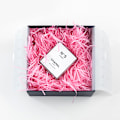 Miniatyrbillede 3 af 5: Lyserødt strimlet papir - 200g gaveindpakningsfyld Lyserød
