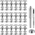 Miniatyrbild 1 av 6: 15 mm Snäpplåssats - Verktygssats med Snäppknappar Silver