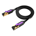 Pikkukuva 3 / 4: Litteä verkkokaapeli UTP CAT7 tuuletus ICABN RJ45 Ethernet 10Gbps 15m musta
