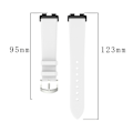 Miniatyrbillede 2 af 5: Urrem split læder Huawei band 8 Hvid