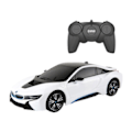 Pikkukuva 1 / 4: RASTAR R/C 1:18 BMW i8 kaukosäädinauto (valkoinen)