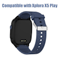 Miniatyrbild 3 av 6: Klockarmband till Xplora X5 Play silikon Mörkblå