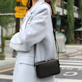 Miniatyrbillede 3 af 4: Chic mini skuldertaske til kvinder - Stilfuld crossbody pung Sort
