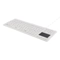Miniatyrbild 5 av 5: Rubberized keyboard with touchpad, IP68, 105 keys, white