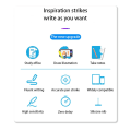 Miniatyrbillede 5 af 8: INF 2 i 1 Stylus pen med skrivefunktion Hvid 1-pak