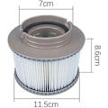Miniatyrbild 3 av 9: INF Poolfilter för MSPA uppblåsbara pooler FD2089 4-pack