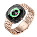 Miniatyrbillede 2 af 4: Rustfrit stålrem til Samsung Galaxy Watch 8 Rose guld