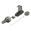 Miniatyrbild 3 av 6: RJ45 plug Cat6A, unshielded, tool-less, grey