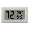Miniatyrbild 1 av 5: Mini LCD Hygrometer / Termometer Vit 1-pack