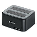 Miniatyrbild 2 av 2: Orico dockningsstation för 2,5" / 3,5" HDD / SSD, 5Gbps, USB-A till USB-B med kloningsfunktion (svart)