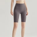 Miniatyrbillede 4 af 4: Høje Yogashorts - Leggings, Trænings- og Løbetights Grå L