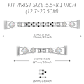 Miniatyrbild 2 av 6: Cloverlink-armband för Fitbit Versa 3/4/Sense 2 Silver