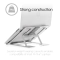 Miniatyrbild 6 av 7: DESIRE2 Laptopställ Supreme Lite Portable 6 olika höjder Silver