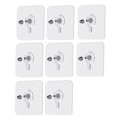 Miniatyrbild 1 av 5: Självhäftande skruv för väggmontering 8-pack Transparent 12 mm