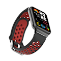 Miniatyrbild 4 av 5: Silikonarmband för Xiaomi Mi Band 9/8 Pro (18 mm) Svart