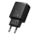 Miniatyrbild 4 av 11: Baseus kompakt snabbladdare, USB, USB-C, 20W (svart)
