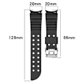 Miniatyrbillede 3 af 6: Silikone urrem til Samsung Galaxy Watch Sort