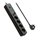 Pikkukuva 1 / 6: EU 4AC Power Strip 6 USB-portilla - BKL-03 Musta