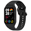 Miniatyrbillede 3 af 7: Silikone integreret urbånd til Xiaomi Mi Band 8 Pro Sort