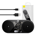 Miniatyrbild 1 av 8: Dubbel Qi trådlös laddare Baseus Digital LED Display, 20W