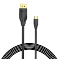 Miniatyrbillede 1 af 5: USB-C til DisplayPort 1.4-kabelventil CGYBH, 2m, 8K 60Hz/4K 120Hz (sort)