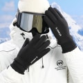 Miniatyrbild 3 av 5: Varma vinterhandskar med touch - skidhandskar, termohandskar Svart M