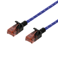 Miniatyrbild 1 av 3: Tough Slim CAT.6A U/UTP Patch Cable, 28AWG, 3.8mm, 1m, blue