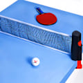 Miniatyrbillede 6 af 7: Udtrækkeligt net til bordtennisbord Sort+rød