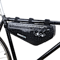Miniatyrbillede 6 af 10: Sort PVC Triangle Cykeltaske