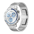 Miniatyrbild 1 av 3: Titanium klockarmband för 22 mm Smartwatch Butterfly Clasp (DLC-förstärkt skydd) Silver