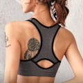 Miniatyrbillede 3 af 6: Plus Size Sports BH - åndbart og støttende design Grå M