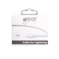 Miniatyrbild 2 av 2: Rund Laddkabel Lightning till USB-A 1m Vit MFI