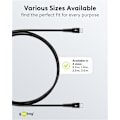 Miniatyrbild 6 av 11: USB-C™ supersoft textilkabel med metallkontakter, 2 m, svart