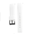Miniatyrbillede 3 af 3: Silikone urrem til Huawei GT5/GT4/Watch4 Hvid+sort 22 mm