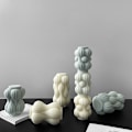 Miniatyrbillede 3 af 5: Silikone stearinlysform - Lille bølgeformet søjle J-1006