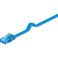 Miniatyrbild 1 av 7: CAT 6A platt patchkabel, U/UTP, blå