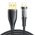 Miniatyrbild 1 av 3: Kabel till USB-A / Lightning / 2,4A / 1,2m Joyroom S-UL012A3 (svart)