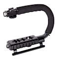 Miniatyrbild 2 av 6: DSLR-kamera C-Type Hot Shoe Stabilizer med U-Type Single Hot Shoe