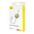 Miniatyrbillede 9 af 10: Ladekabel 3w1 Baseus USB til USB-C, USB-M, Lightning 3,5A, 1,1m (blå)