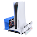Miniatyrbild 1 av 2: PS5 Kylstation och Dual Controller Laddare Kiwi Home PB01 Vit