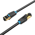 Miniatyrbillede 6 af 6: Netværkskabel CAT8 SFTP ventilation IKABH RJ45 Ethernet 40Gbps 2m Sort