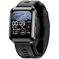 Miniatyrbild 6 av 7: Smartwatch med blodtrycksmätare Svart