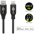 Miniatyrbild 3 av 3: Lightning till USB-C™ laddnings- och synkroniseringskabel, 1 m, svart