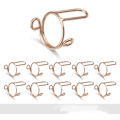 Miniatyrbillede 1 af 7: Aftagelige negle ringe til akryl negle, 10 stk. Rose guld