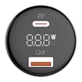 Miniatyrbillede 5 af 7: LDNIO C101 Biloplader, USB + USB-C, 100W + USB-C til Lightning-kabel (sort)