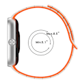 Pikkukuva 3 / 5: Kellonranneke Xiaomi Redmi Watch 4/Mi Band 8 Pro/9 Pro -rannekkeelle Valkoinen + oranssi