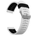 Miniatyrbillede 1 af 3: Sort og hvid silikone urrem til Garmin Forerunner 235